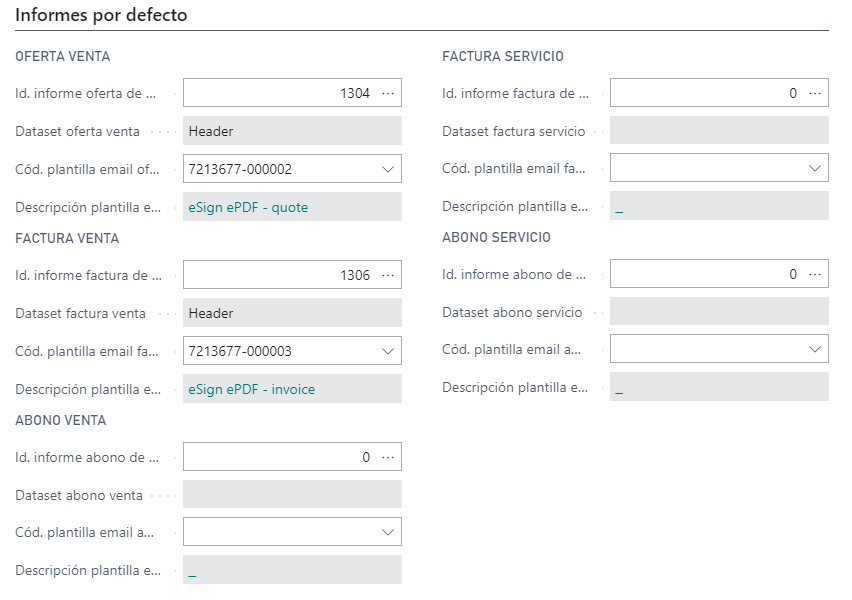 SetupDefaultReports